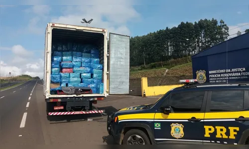Carga de cigarros avaliada em R$ 2,75 milhões é apreendida pela PRF