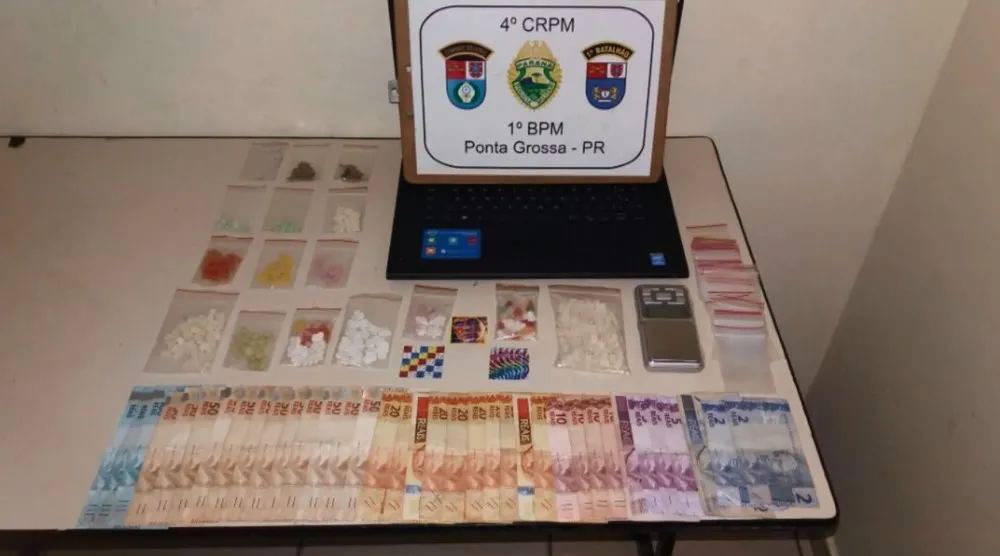 Soldado do Exército foi preso em PG com mais de 500 comprimidos de ecstasy  - Foto: Reprodução/RPC