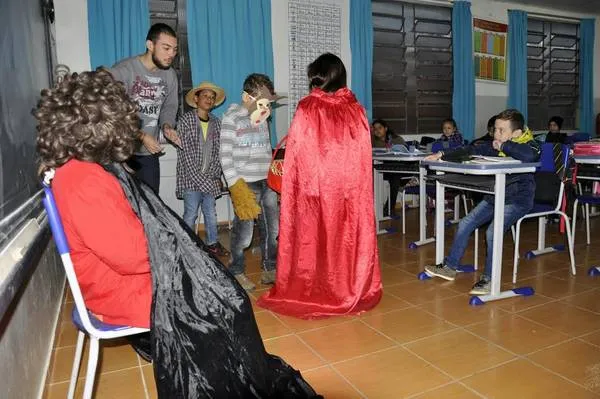 proposta diferente vem divertindo os alunos da rede municipal de São João do Ivaí.  Foto: Divulgação