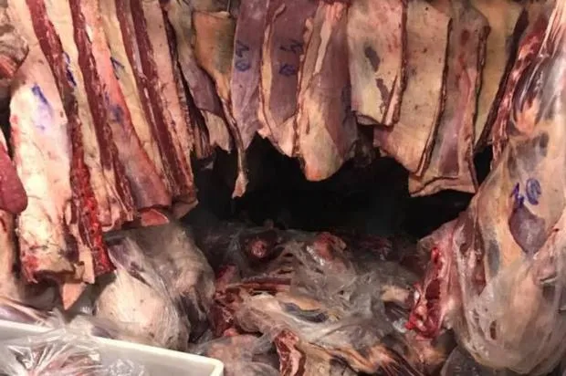 PM recuperou 5 t de carne roubada, de um total de 28 toneladas - Foto: Divulgação