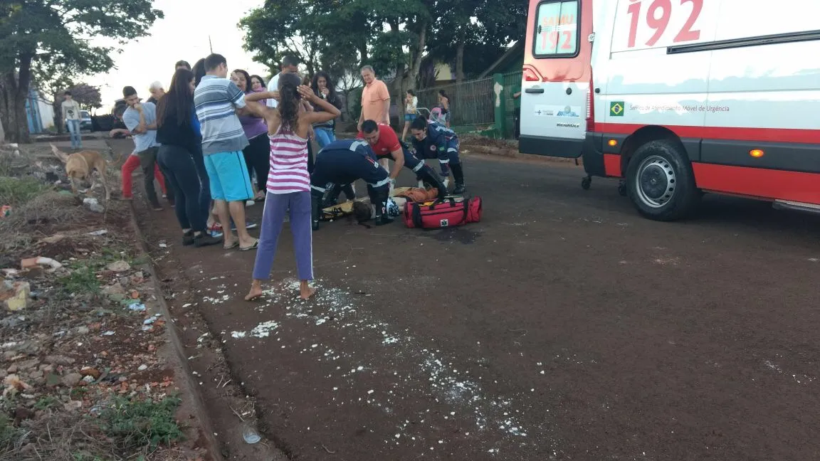 Acidente foi registrado por volta das 17h30 deste sábado. Foto - reprodução/whatsapp)