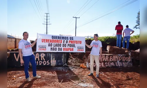 
							Concessionária de Pedágio e Movimento Tarifa Zero travam 'batalha