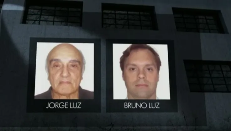 orge Luz e o filho Bruno Luz estão presos em Curitiba  - Foto: Reprodução/Jornal Hoje