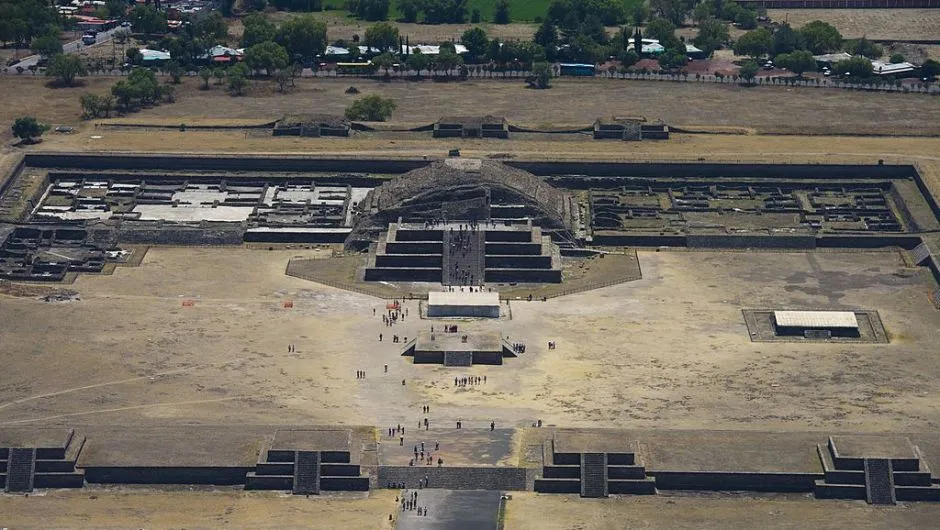 Pirâmide da Lua é a segunda maior pirâmide na cidade de Teotihuacan - Foto: Alain Jocard/Getty Images