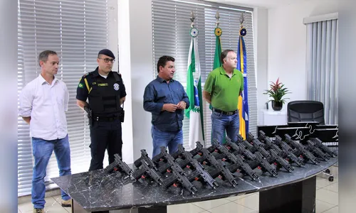 Guarda Municipal de Arapongas recebe 30 pistolas com investimento de R$ 111 mil