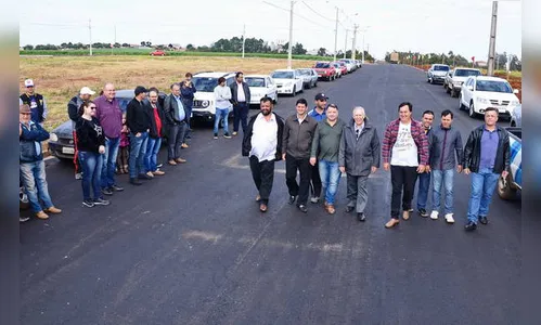 Mauá da Serra entrega estrada rural asfaltada