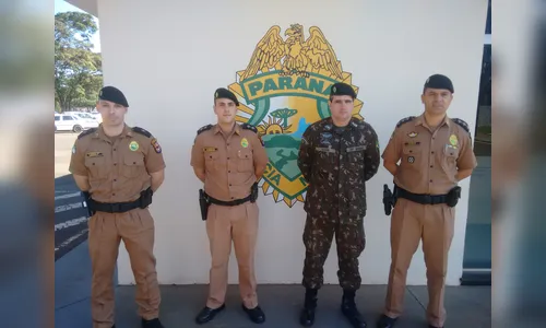 Polícia Militar de Arapongas recebe visita do 30 BIMec