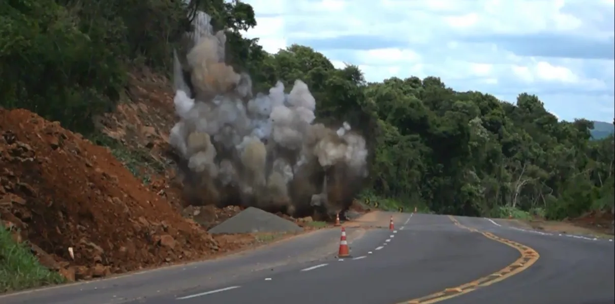 PR-445 será bloqueada para detonação de rochas, na região de Londrina - Imagem ilustrativa