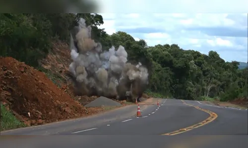 PR-445 será bloqueada nesta sexta para detonação de rochas