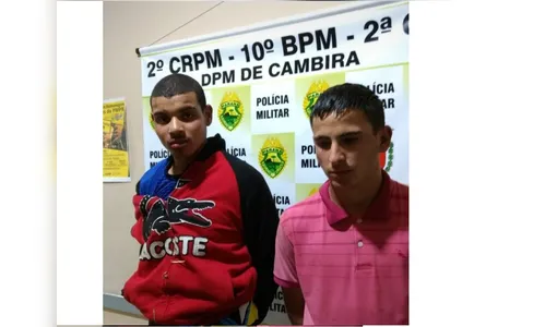 Dupla é presa em Cambira após furtar casa 