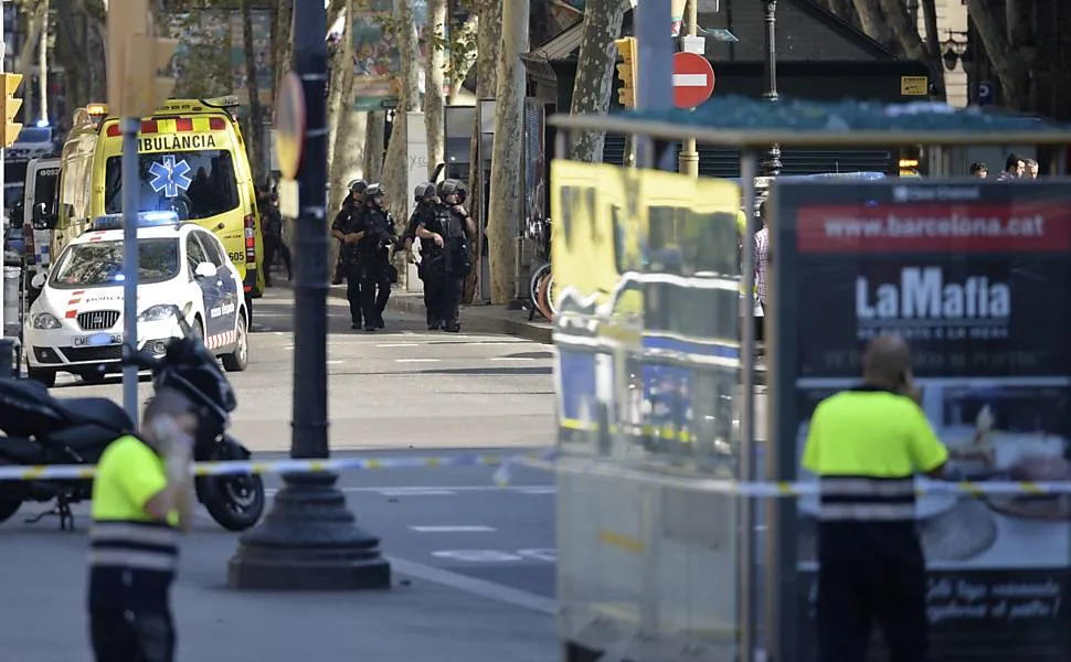 Polícia confirmou o caso como atentado terrorista. Foto: Josep Lago/AFP
