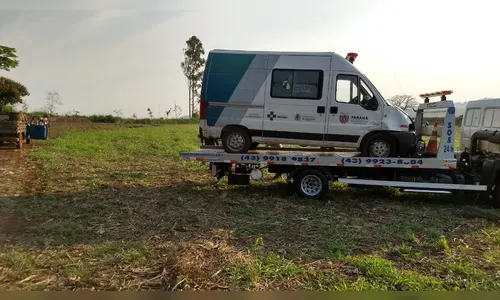 Preso rouba ambulância, atropela policial e acaba morto em São João do Ivaí