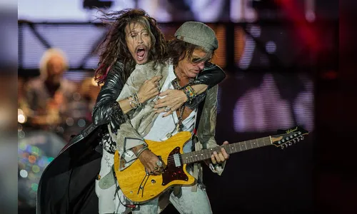 Animação do público oscila em show do Aerosmith no Rock in Rio
