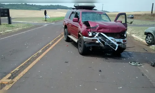 Acidente deixa uma pessoa ferida em Borrazópolis