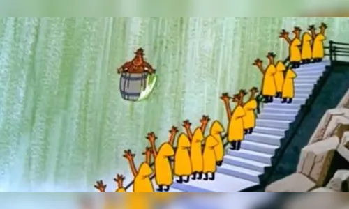 
							'Pica-pau' visita as Cataratas do Iguaçu para lembrar cena do desenho e lançar filme
						
						