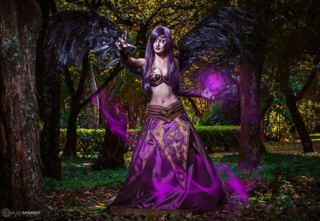 Débora encarna a personagem Morgana , de League of Legends. Foto: Arquivo pessoal