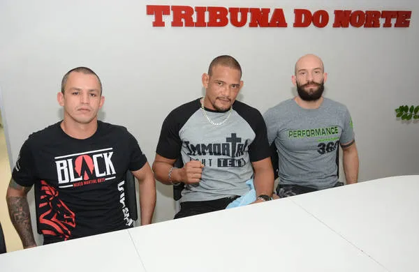 Rafael Black, Lorinho e Diego na Redação do Jornal Tribuna do Norte - Foto: Maicon Sales
