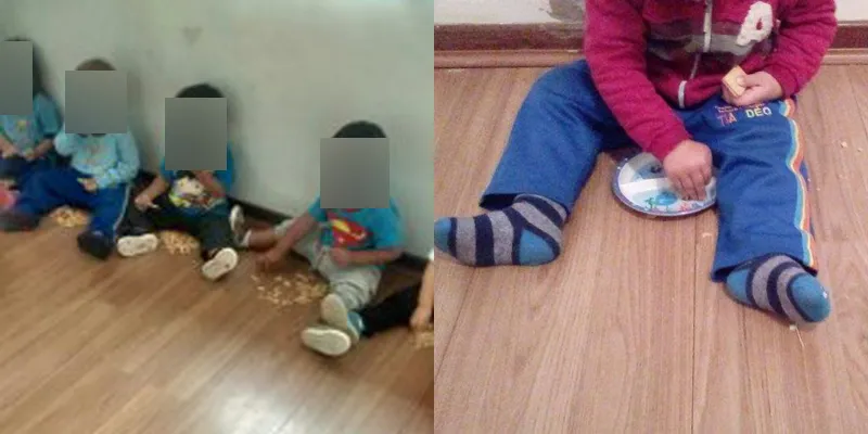 Creche particular onde crianças comiam no chão é interditada no PR