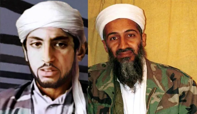 O filho que está sendo apontado como o grande sucessor de Osama Bin Laden. (Foto: Reprodução)